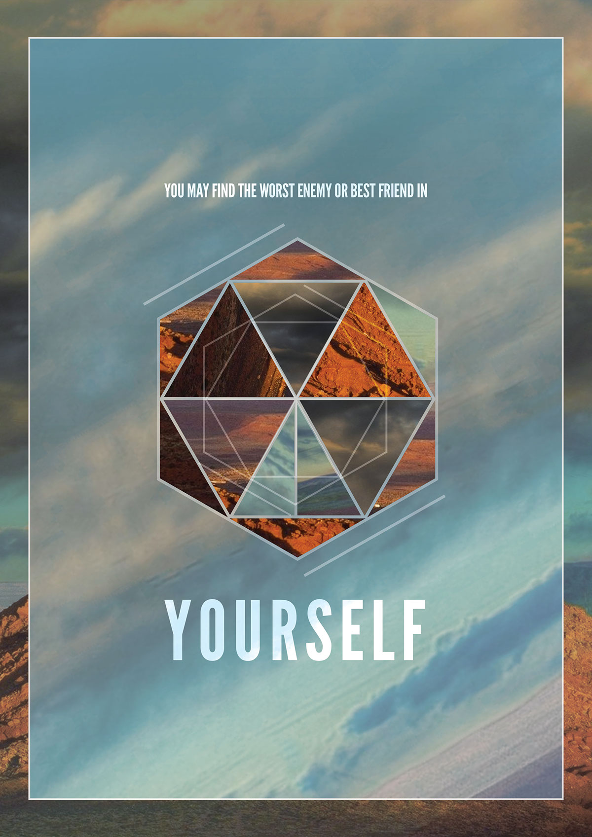 motivational Hipster Chill & calm typographic geometric ambiance
