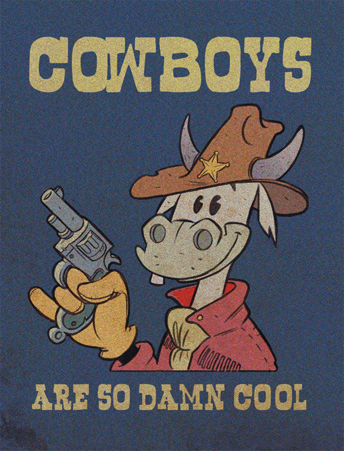 #logo #t-shirt #cowboys #disegno #maglietta #cool #western #cartoon