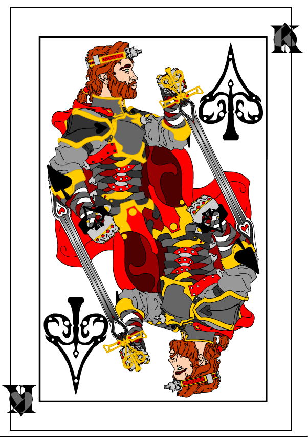 king spades card Poker tattoo