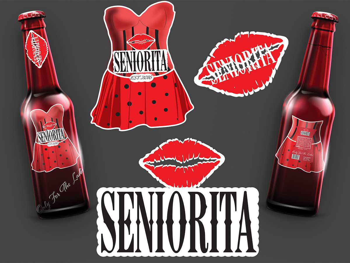 beer seniorita only for the ladies party alcohol girl women