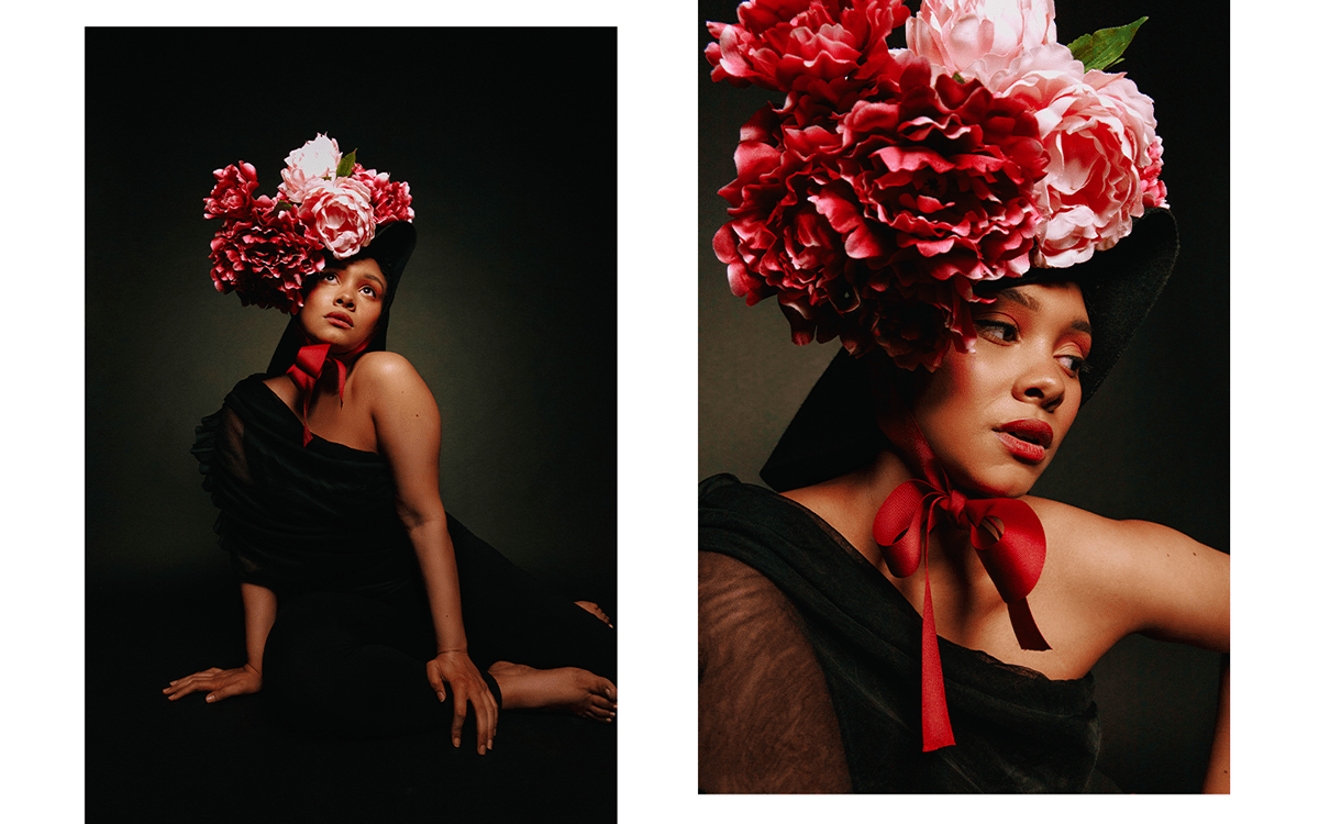 art direction  creative editorial Fashion  Flowers makeup retouch woman
