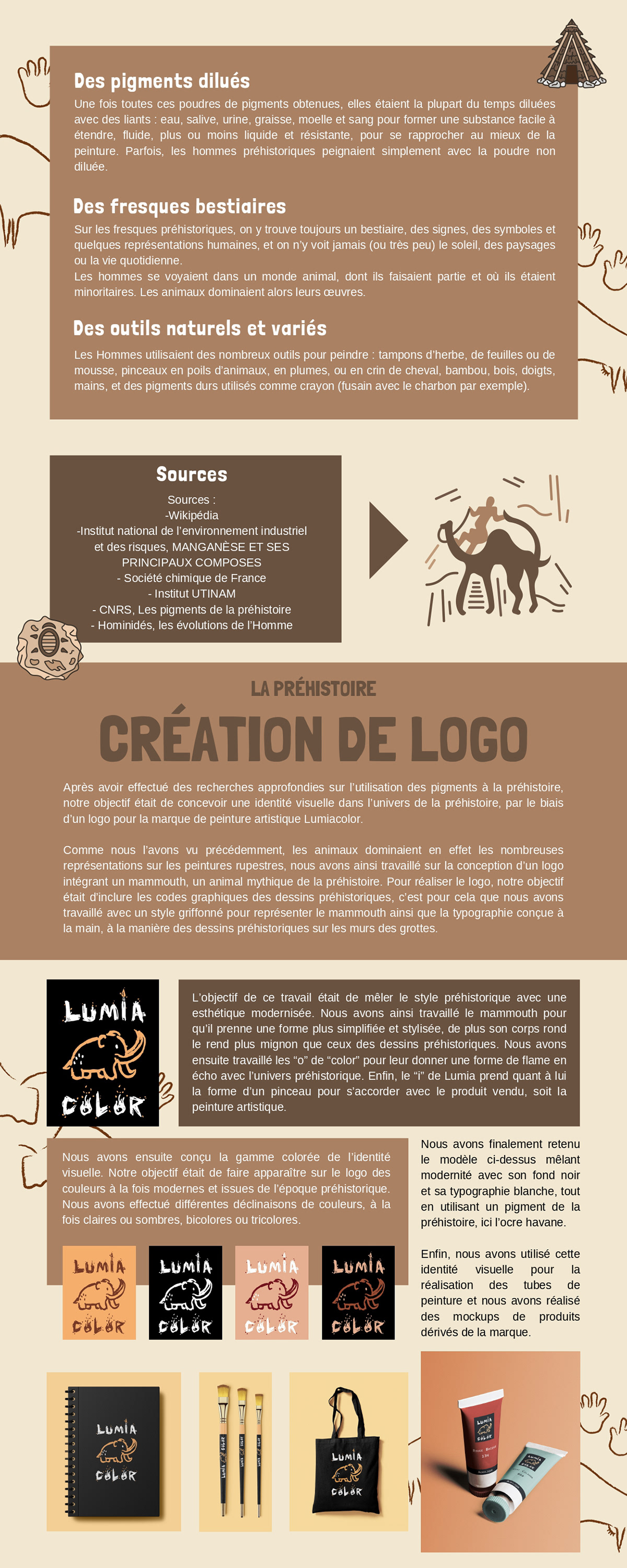identité visuelle branding  logo marque Typographie Préhistoire