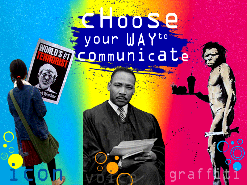 tusa  daniele Martin Luther King bansky University Pavia design photoshop communication progetto ediab elaborazione digitale multimediale cellario