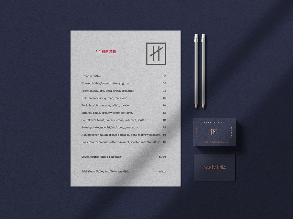 branding  restaurant logo logodesign brand foil letterpress minimalistdesign clean simple