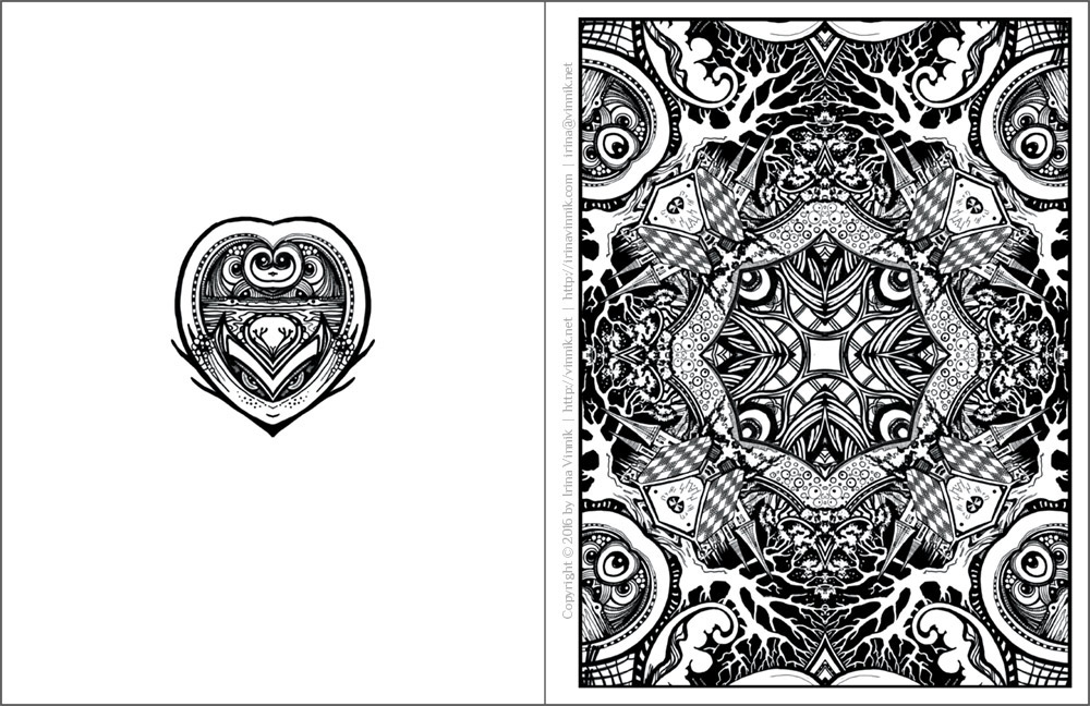 coloring book ornament decor black and white Mandala swirl Caleidoscope