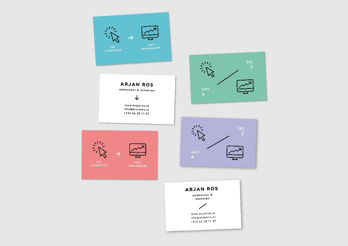 businesscard visitekaartje icons webdesigner
