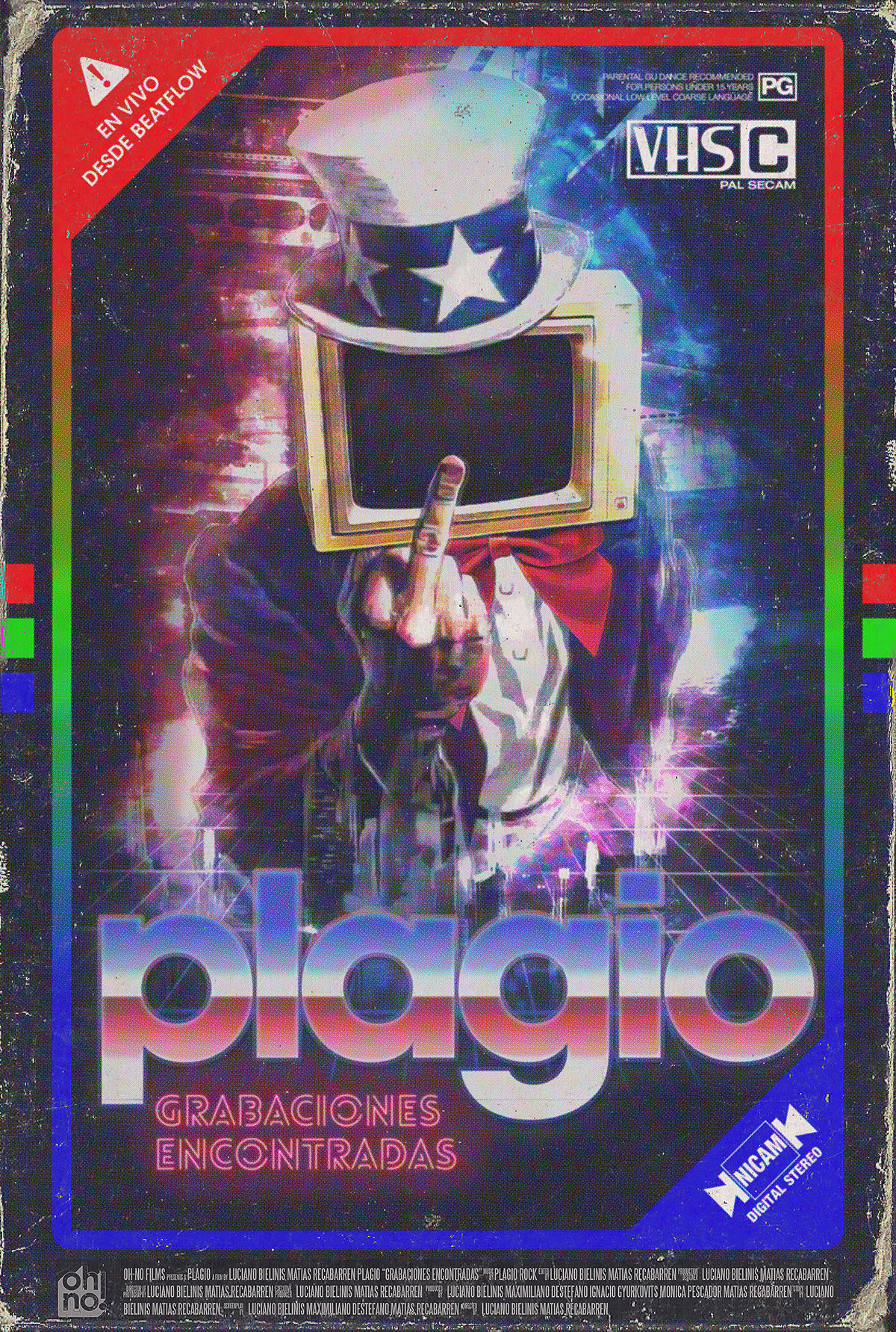 poster type graphic design  afiche cine vhs vhs effect Retro 80s typography  