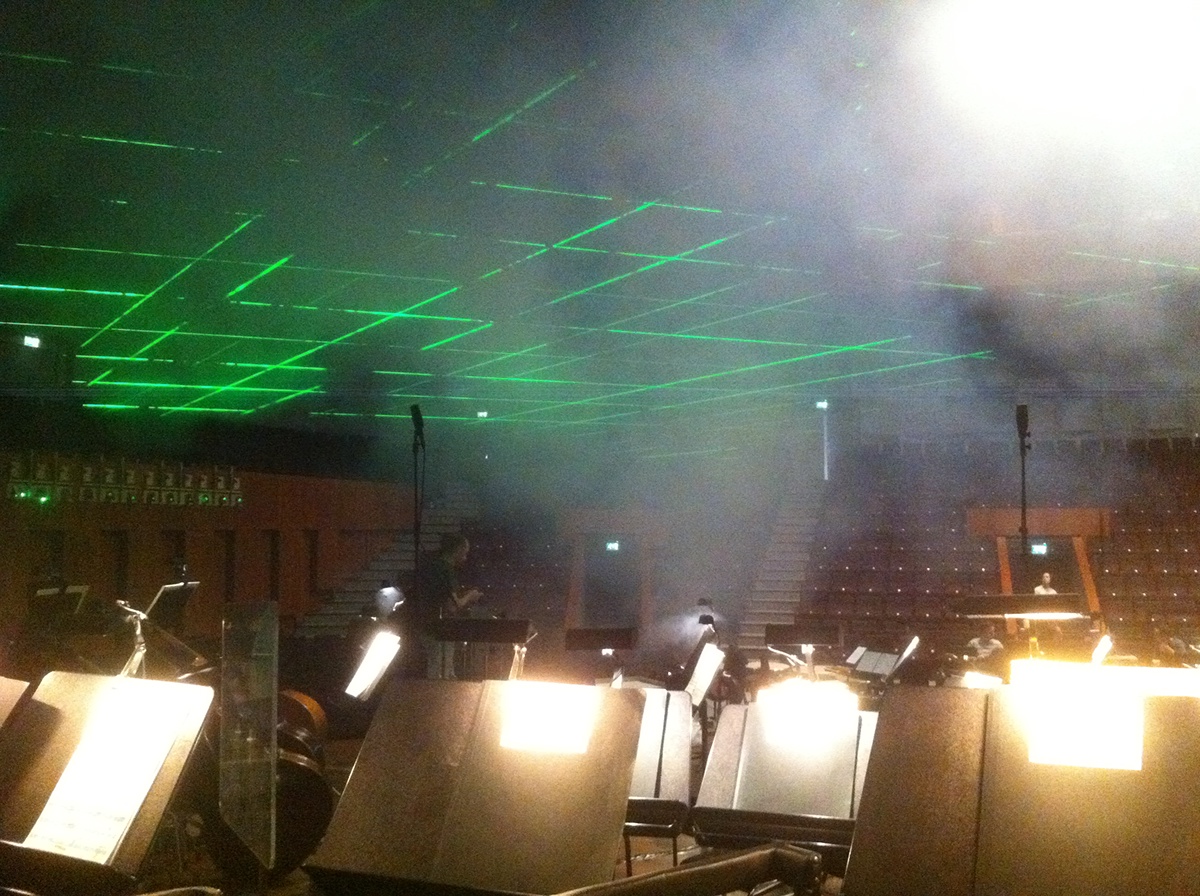 Performance classical music laser design art Technology