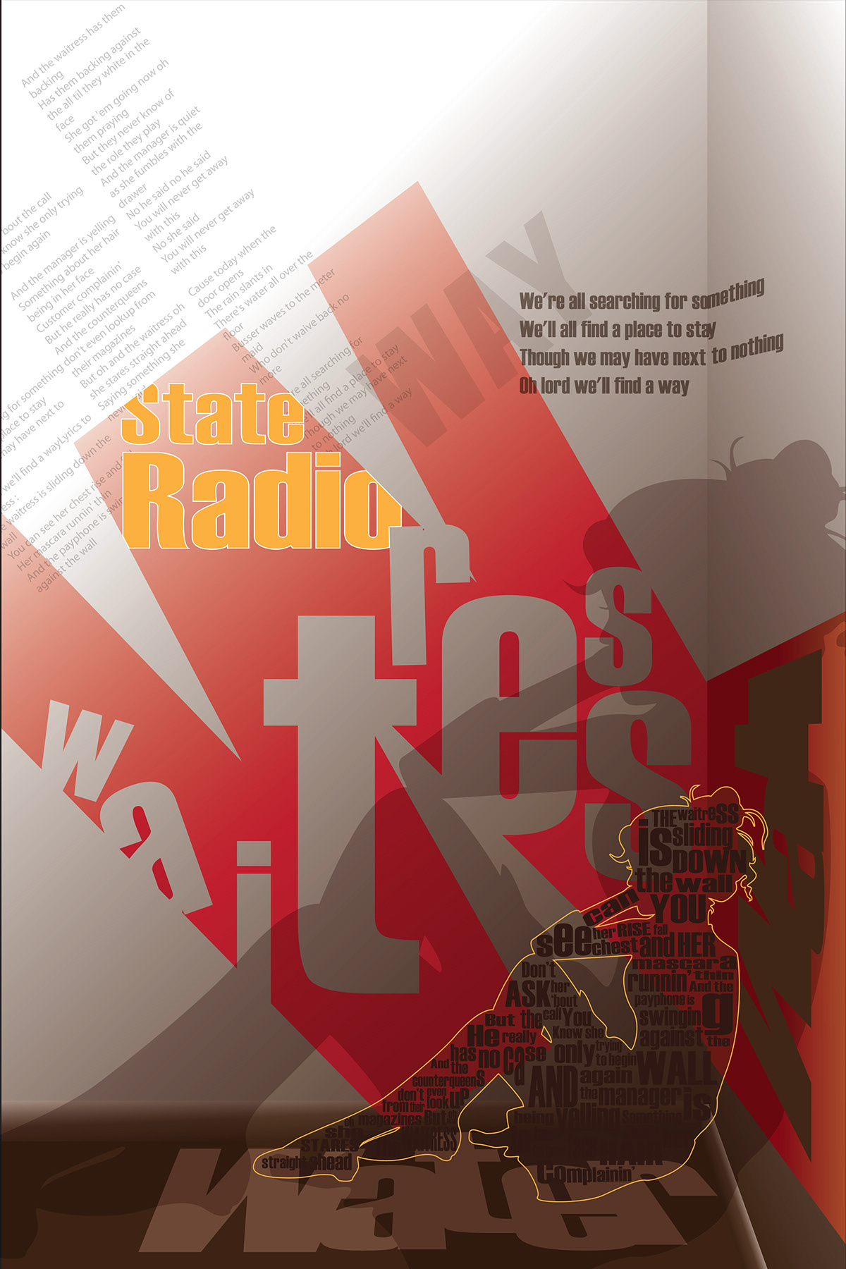 waitress state radio poster