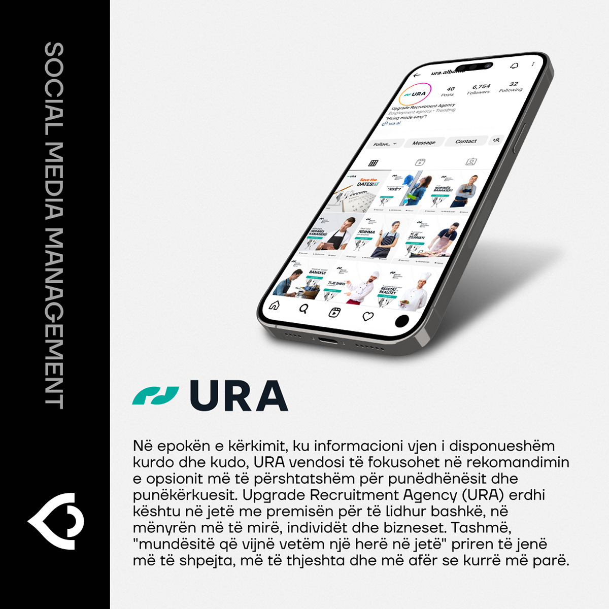 ads brandidentity graphicdesigner hiring RECRUITER Social media post Ura