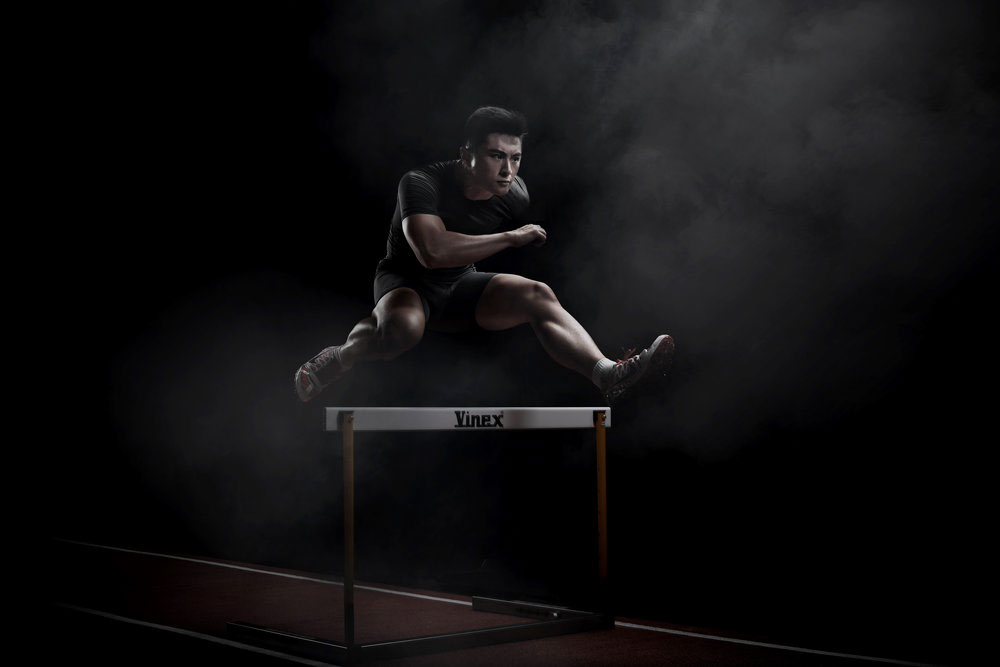 Website brochure athlete sports power boundary advertisement ad