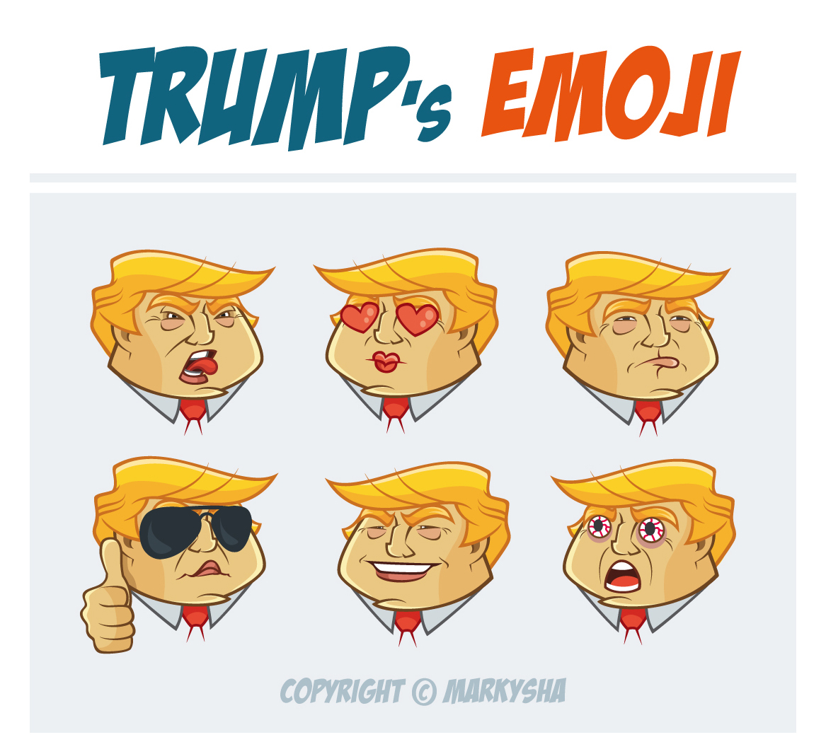 Trump Emoji emotions Fun politics president usa Washington