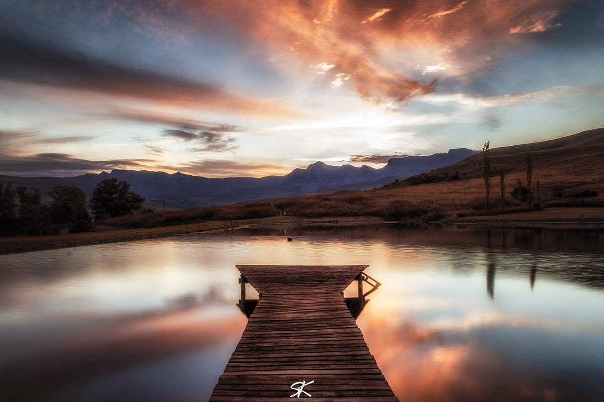 Sean Konig drakensberg Lesotho post processing landscape photography south africa mountains light color colour water reflections