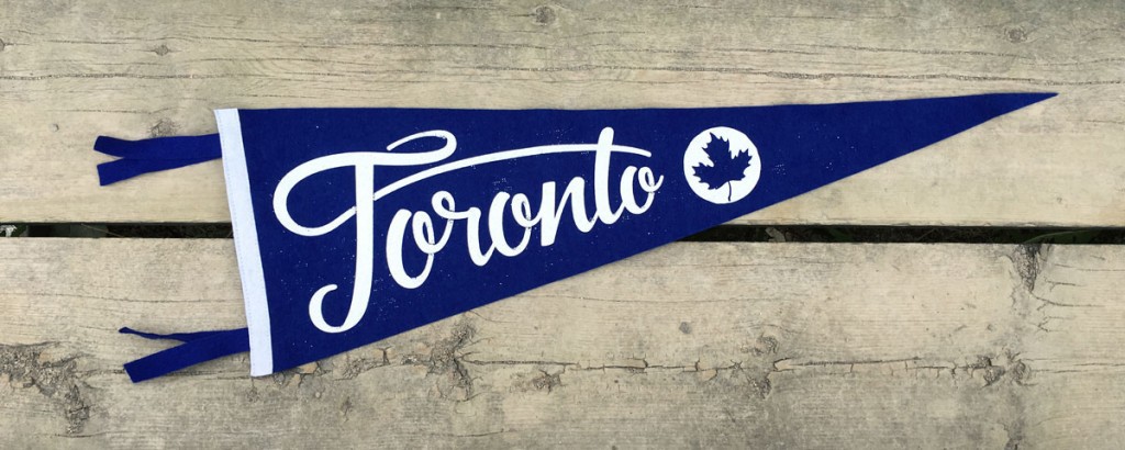 Toronto pennant Oxford Pennant lettering