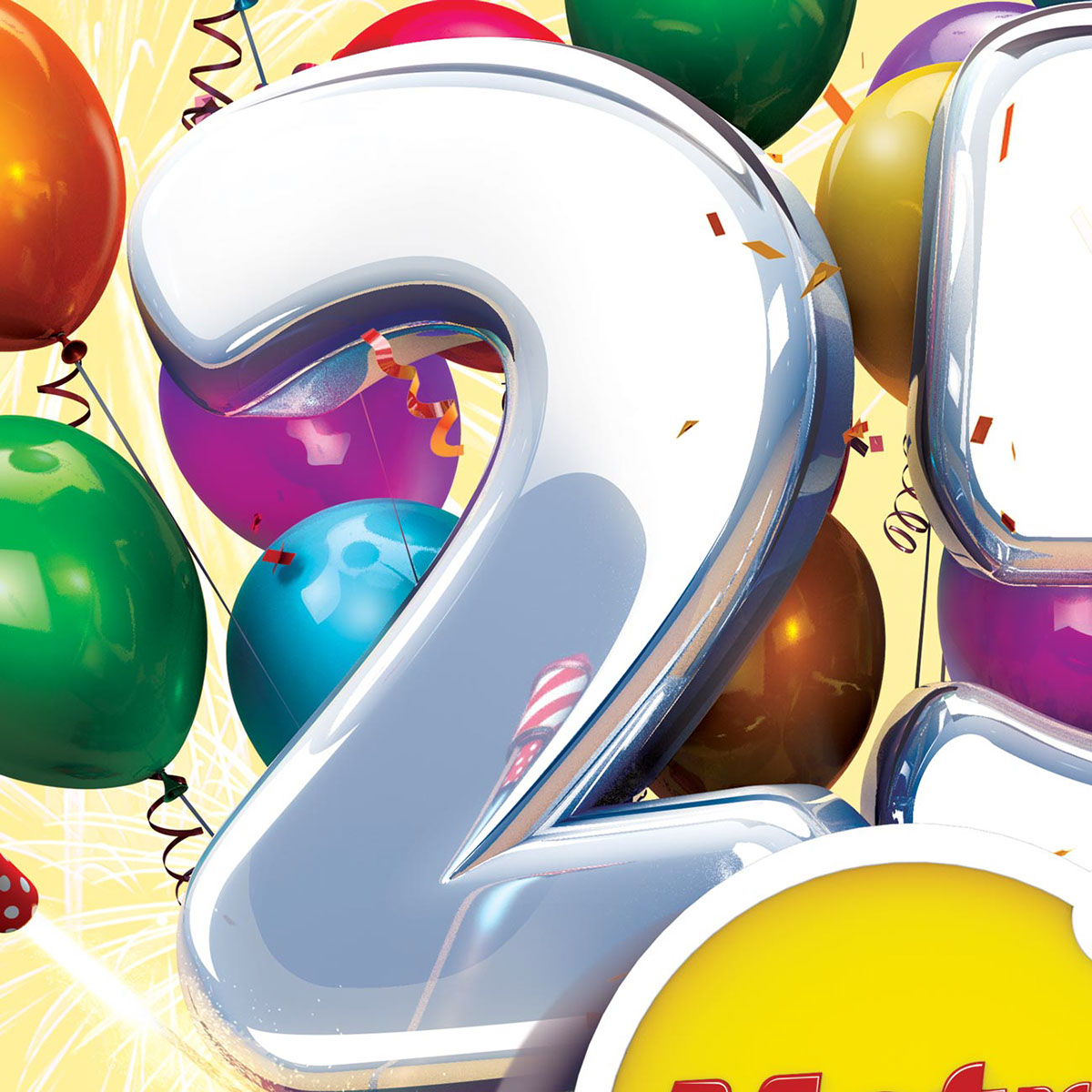 25 years metro party balloon