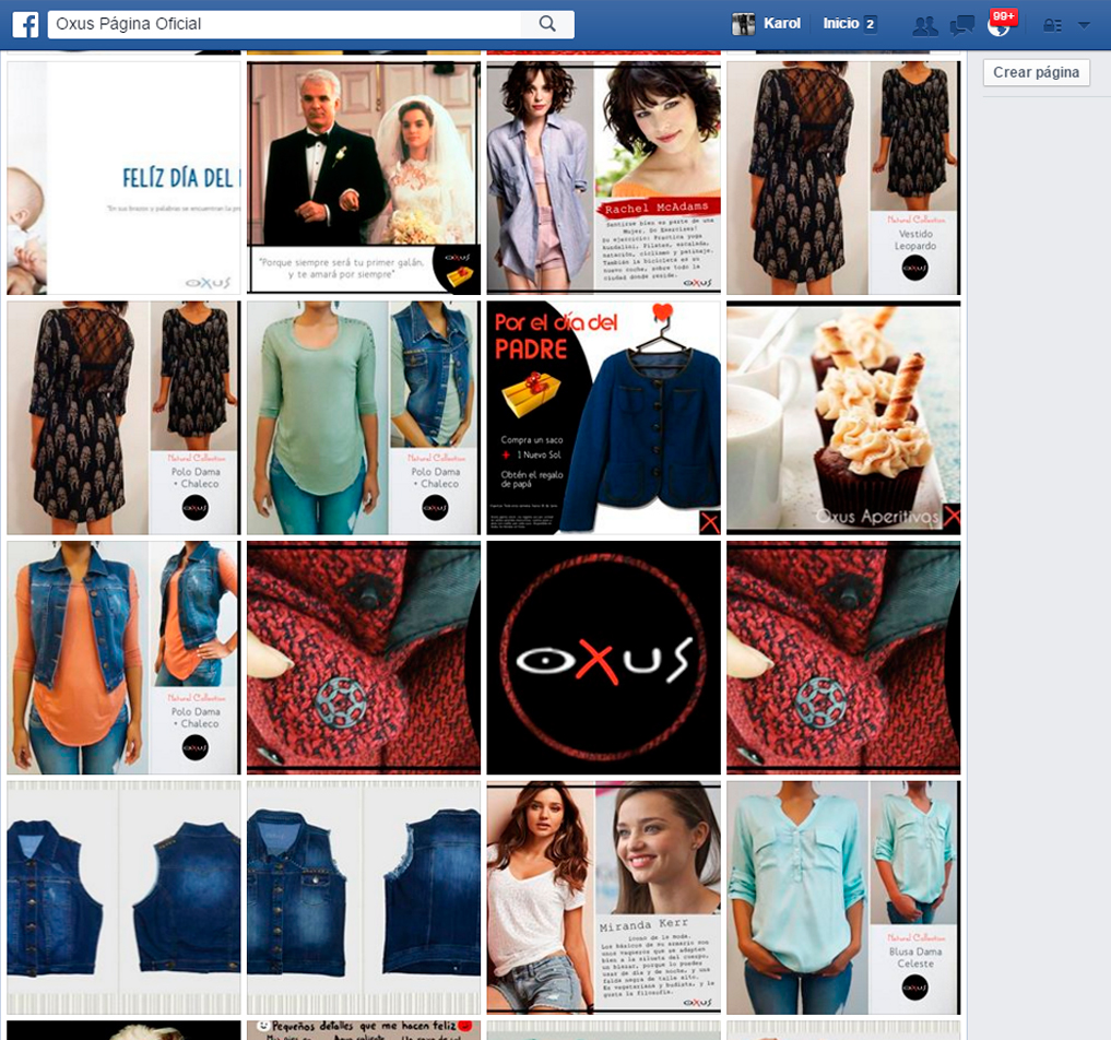 Oxus brunt sport wear karol menacho social media facebook brunt jeans peruana empresa Freelance