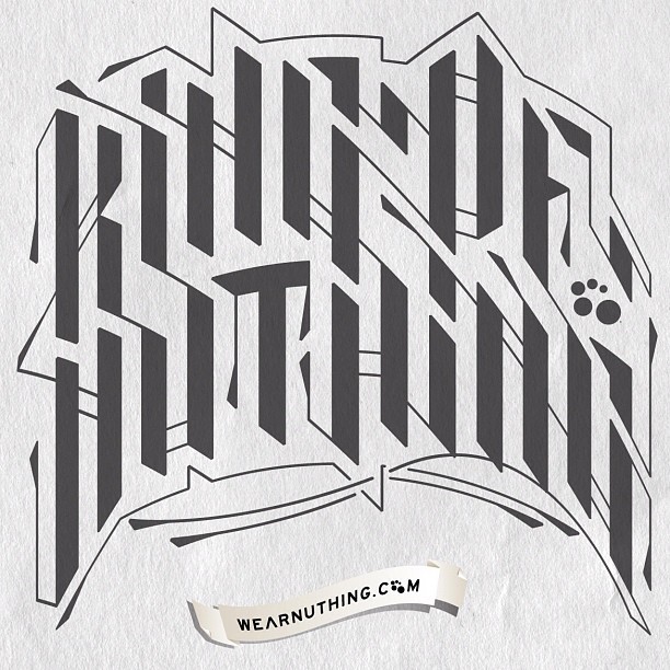 nuthing nuthing clothing co. skateboarding apparel Clothing skulls hand-drawn stickers sci-fi tattoos Custom Lettering geometry circles dimension beach