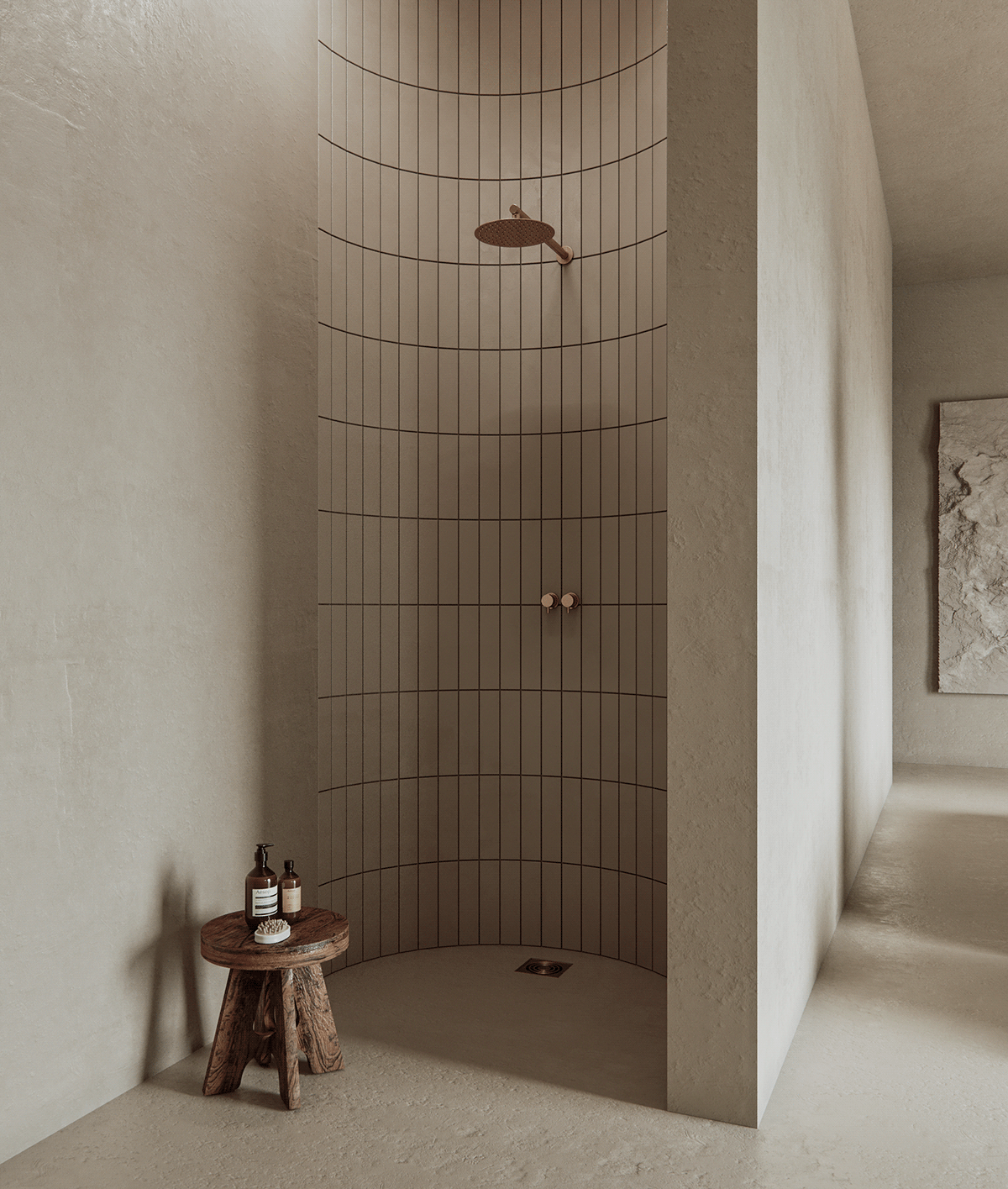 3D bathroom bedroom CGI design Interior Render visualization