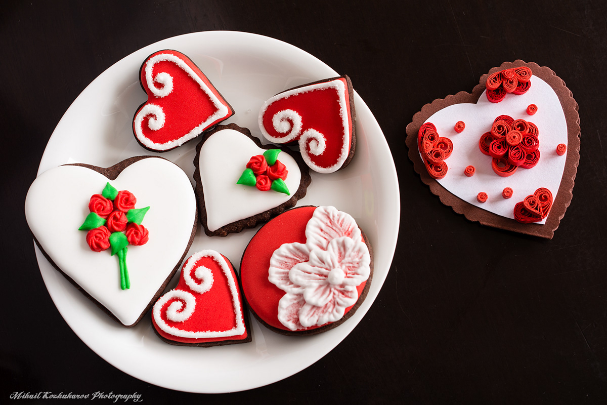 cooking Love st valentine cookies hearts