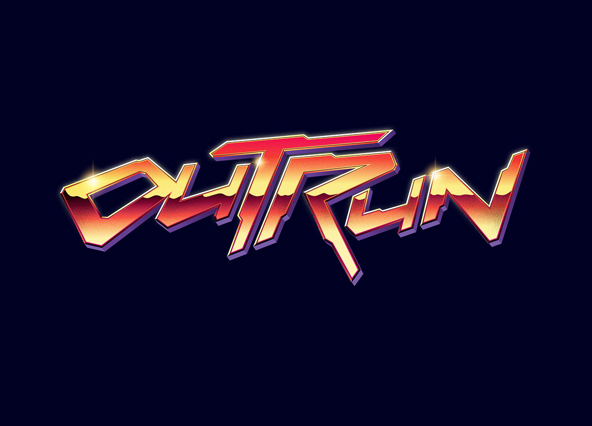 1980s art branding  design ILLUSTRATION  logo Outrun Retro Synthwave typography  