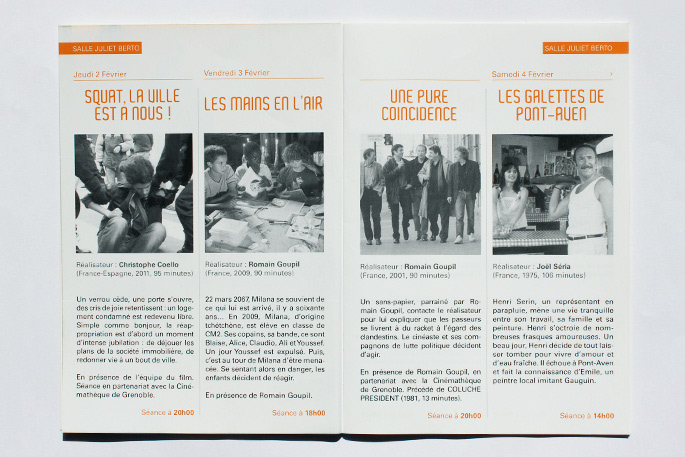 Cinema poster Program grenoble print Cinéduc festival utopie