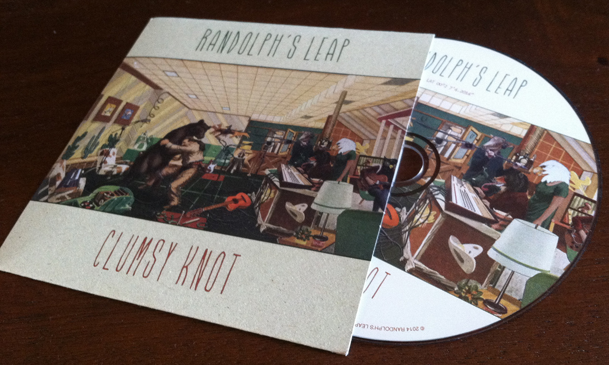 Randolph's Leap Clumsy Knot album cover cd artwork vinyl artwork vintage collage