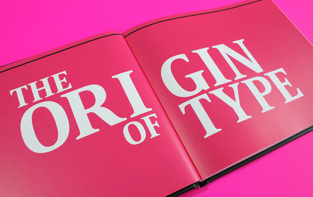 book type font print colour letters font design pink Guide book design