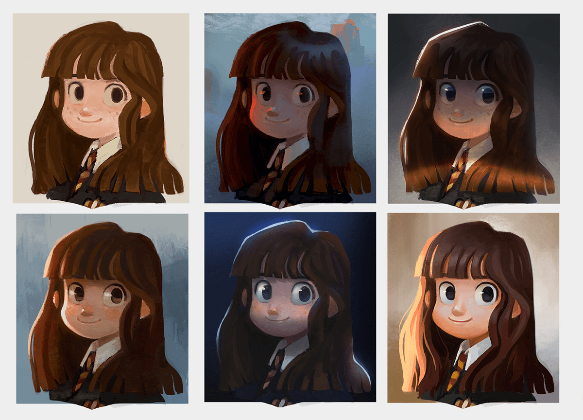 Hermione Granger - Color and Light Study on Behance
