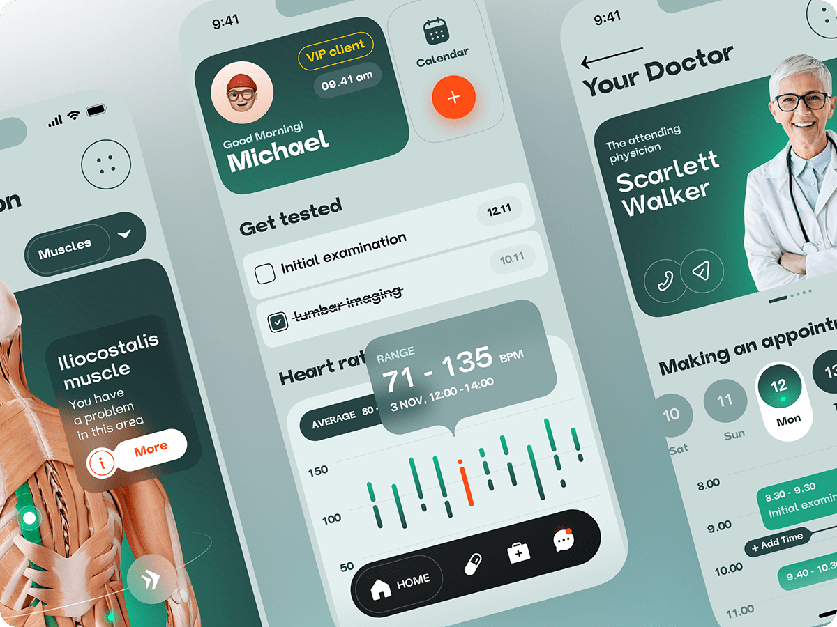 clinic clinic app doctor doctor app Health medicine Medicine App medicine mobile app Mobile app mobile app design