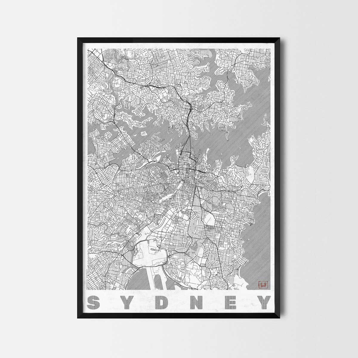 map city art poster print New York boston chicago London posters