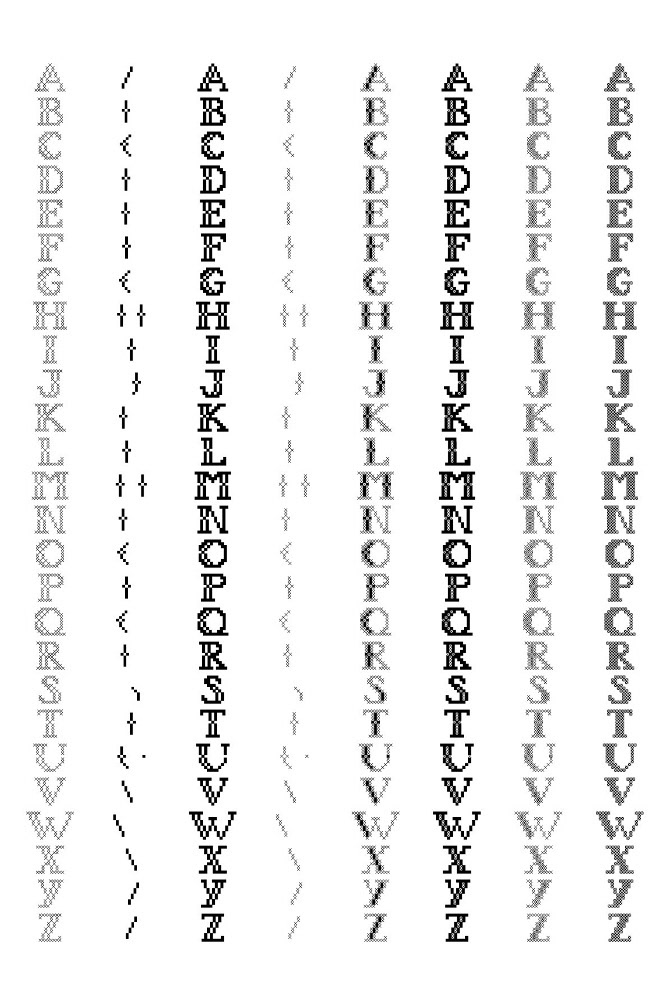 type design typeface design typedesign Multi-layered type Screenprinting