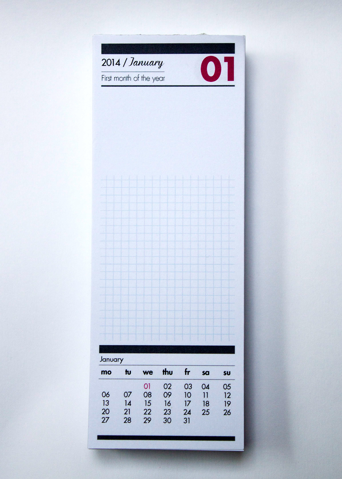 pattern creative magenta black gray grey calendar binding