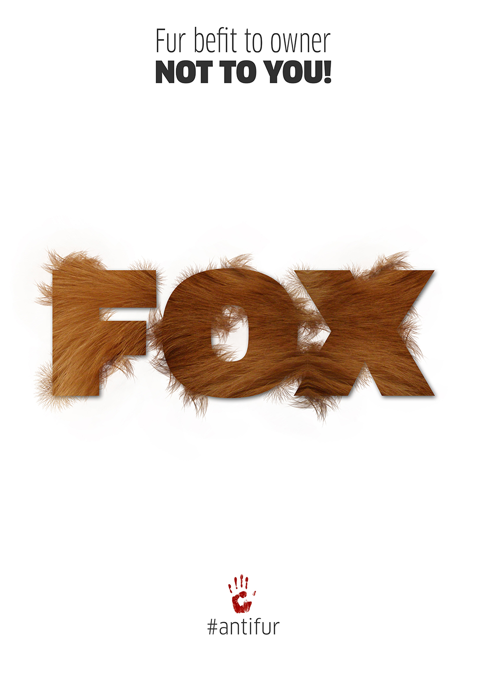 Fur antifur bear FOX seal tiger poster