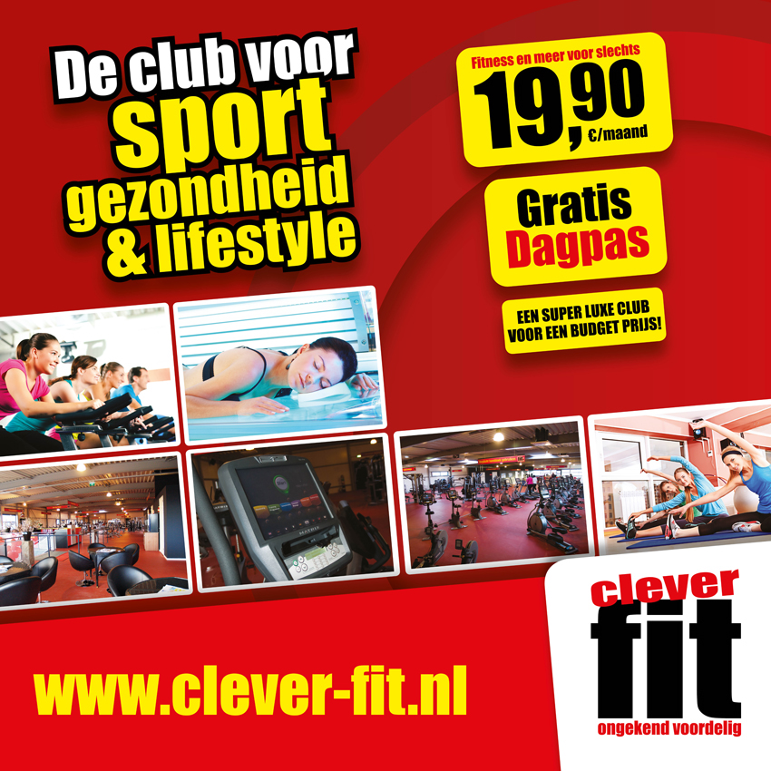 clever fit fitness advertisement Poster Design flyer Health