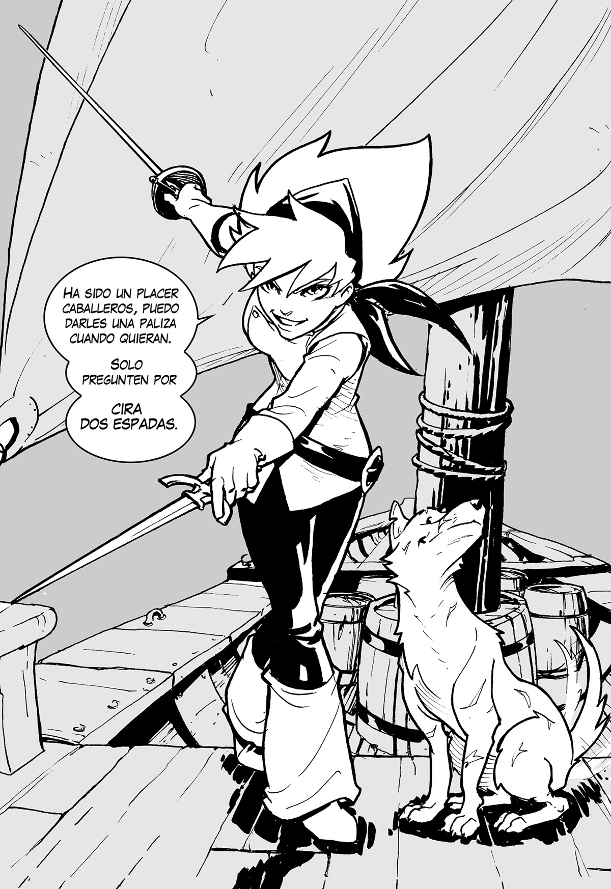 manga ilustration Comic Book narrative Sword storyboard