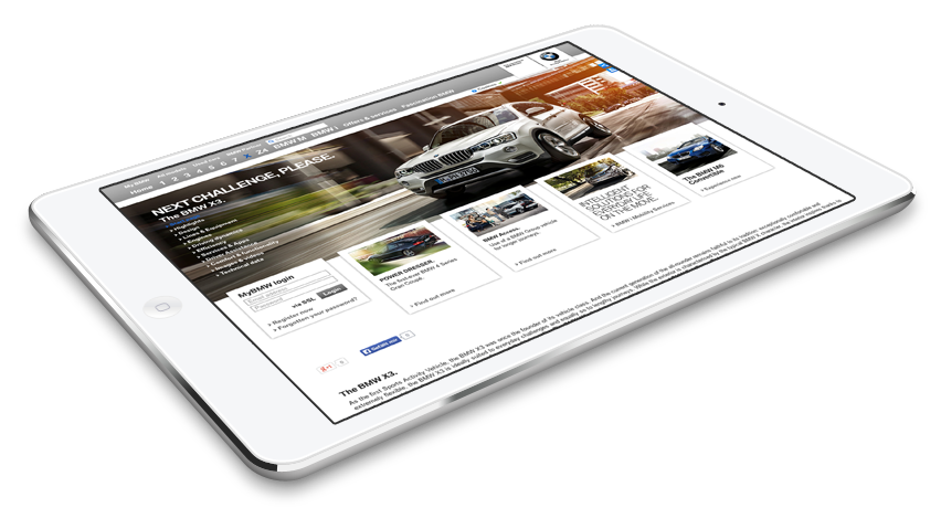 BMW x3 campaign digital showroom car automotive  