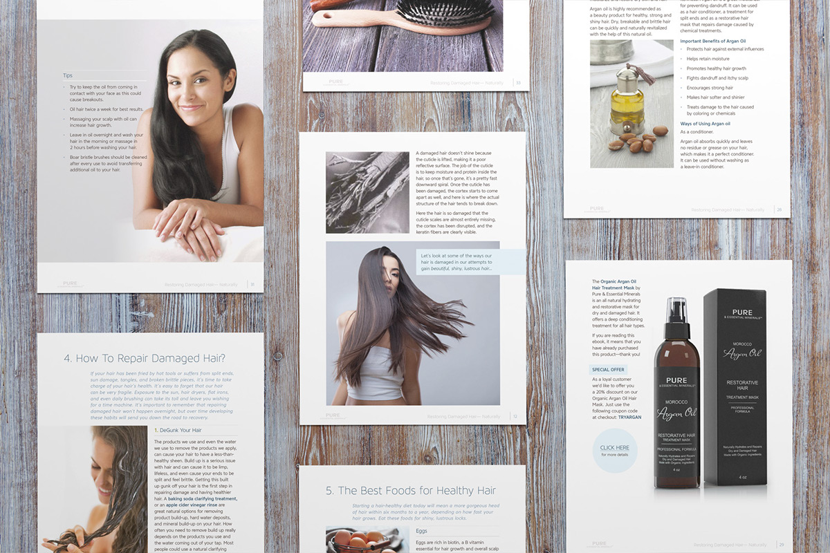 brochure ebook Health hair care natural beauty hairproducts