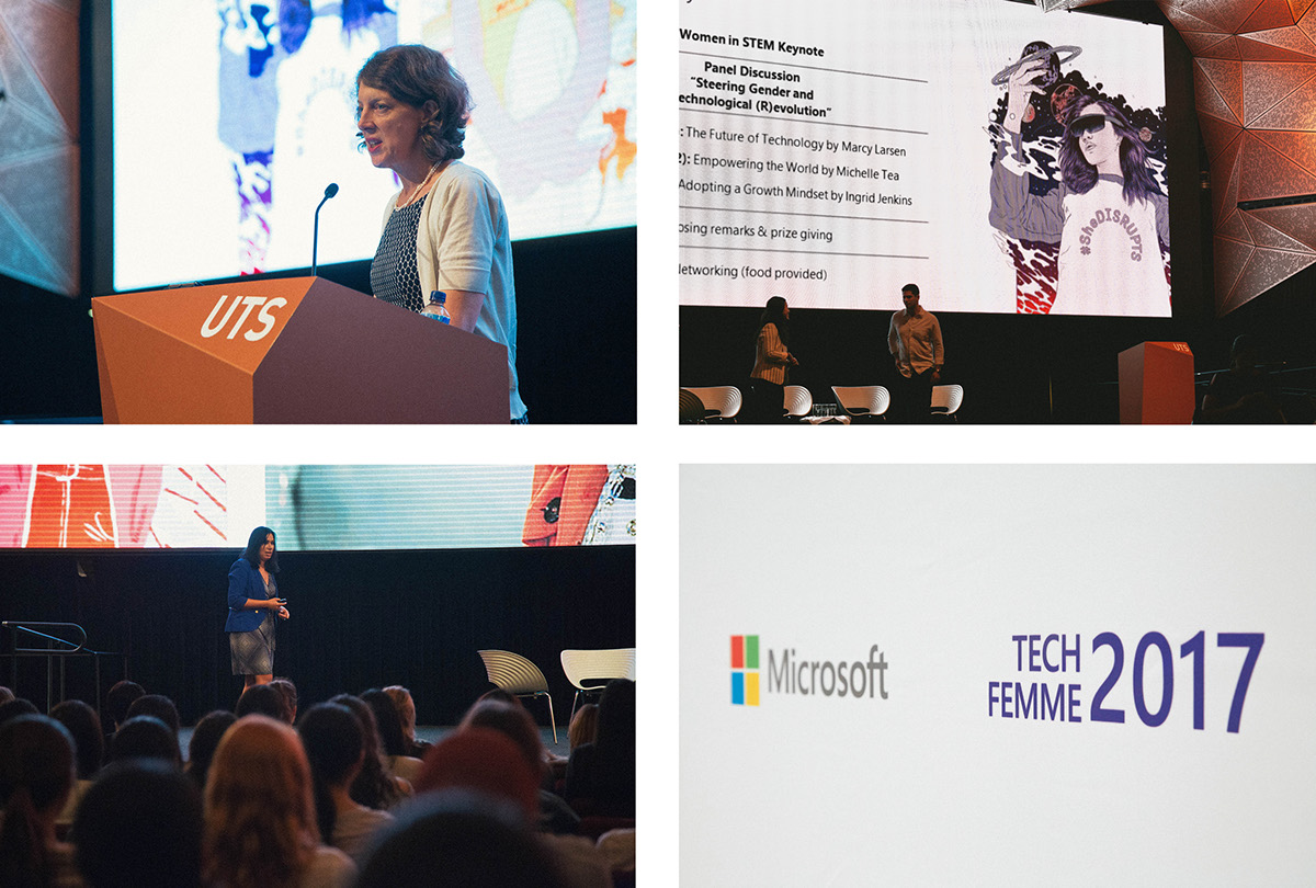 Microsoft TechFemme ILLUSTRATION  female tech Event women femme UTS sydney