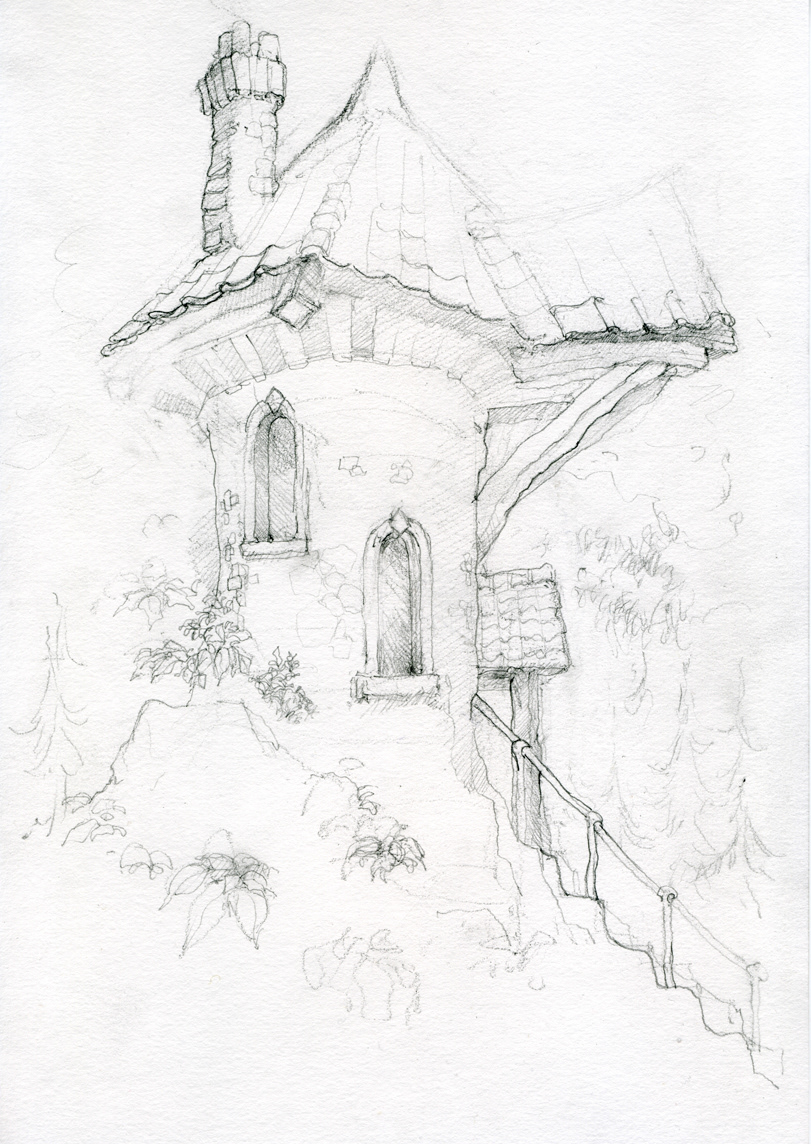 The Tower House Lantern House  Elfin House faerie fairy tiny house