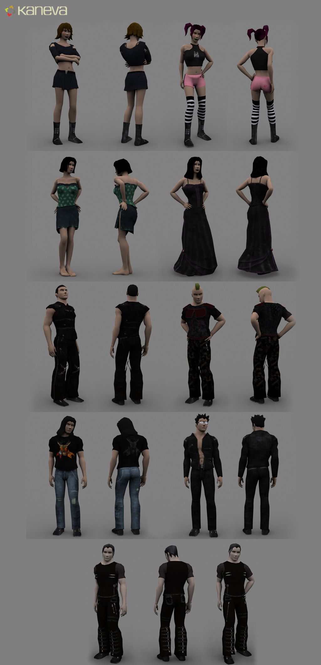 Clothing mmo Low Poly