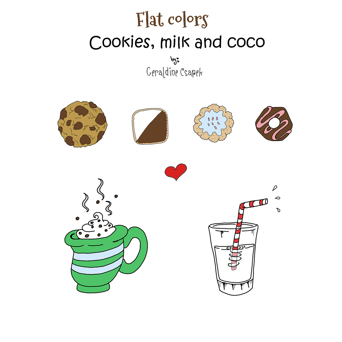 cookies milk hot coco