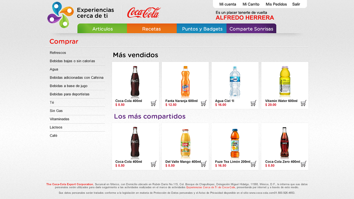 coke Coca-Cola experiencias Experiences