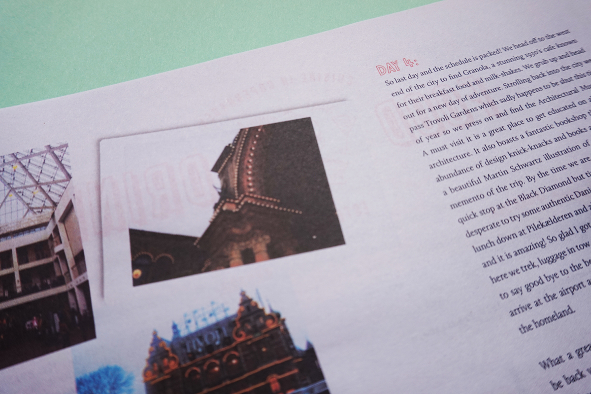Zine  fanzine travelogue Travel memoir photo print editorial magazine publication denmark danish copenhagen Blackletter