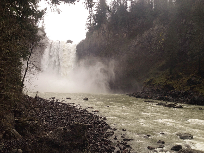 snoqualmie Washington waterfall river rural forest msantosviola lost lack of color