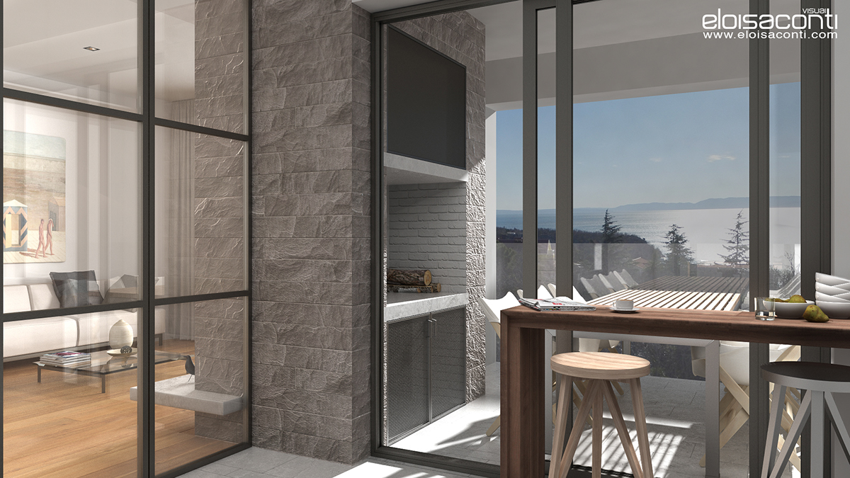 3D Render rendering CGI cg art cg artist CG cinema 4d vray living bedroom kitchen exterior Interior bathroom
