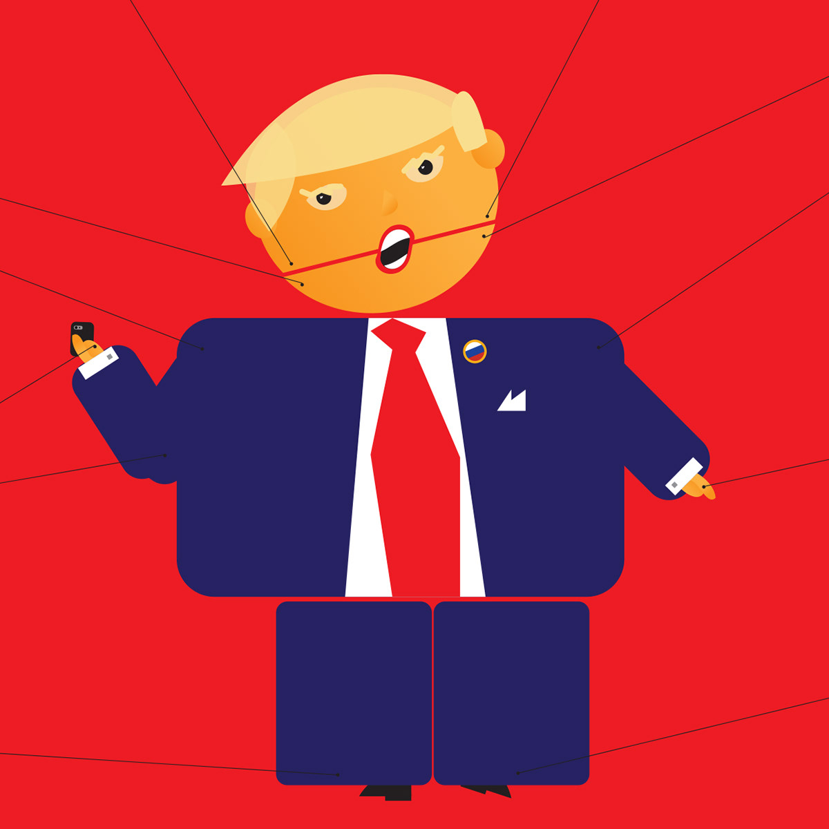 protest poster Resist puppet Trump news politics editorial