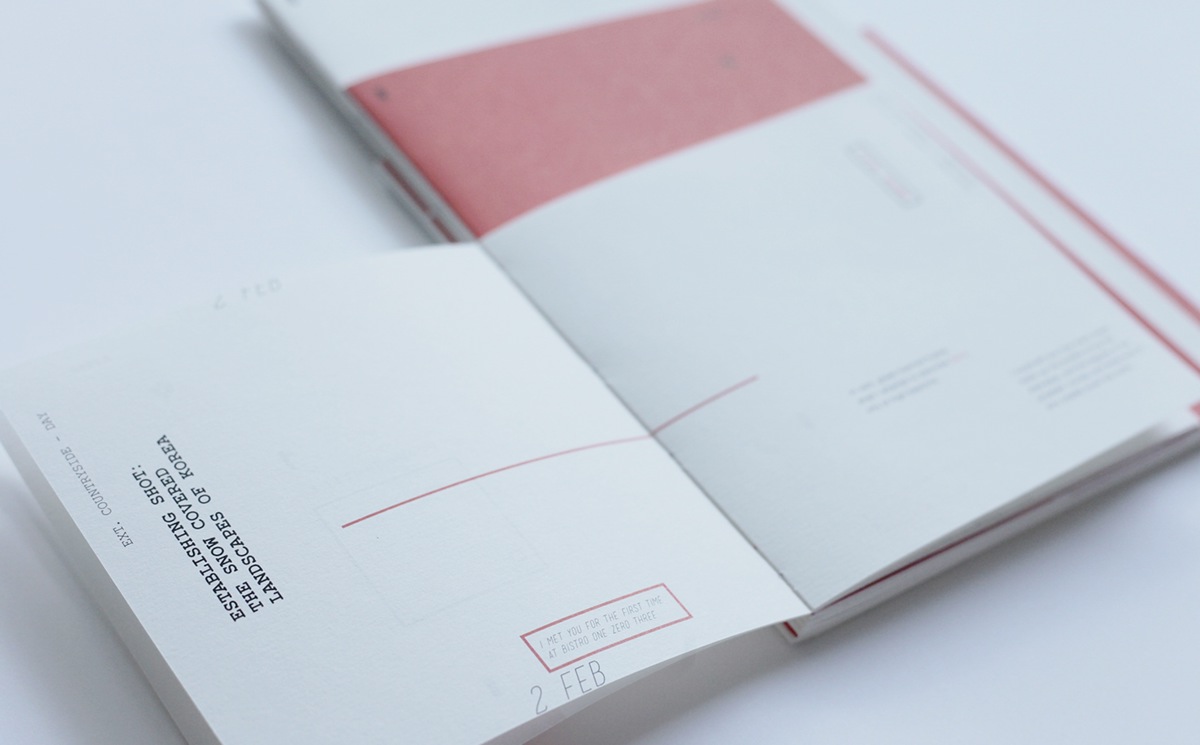 publication invisible personal red book Script Booklet singapore coptic interesting minimal simple nice contemporary Theme