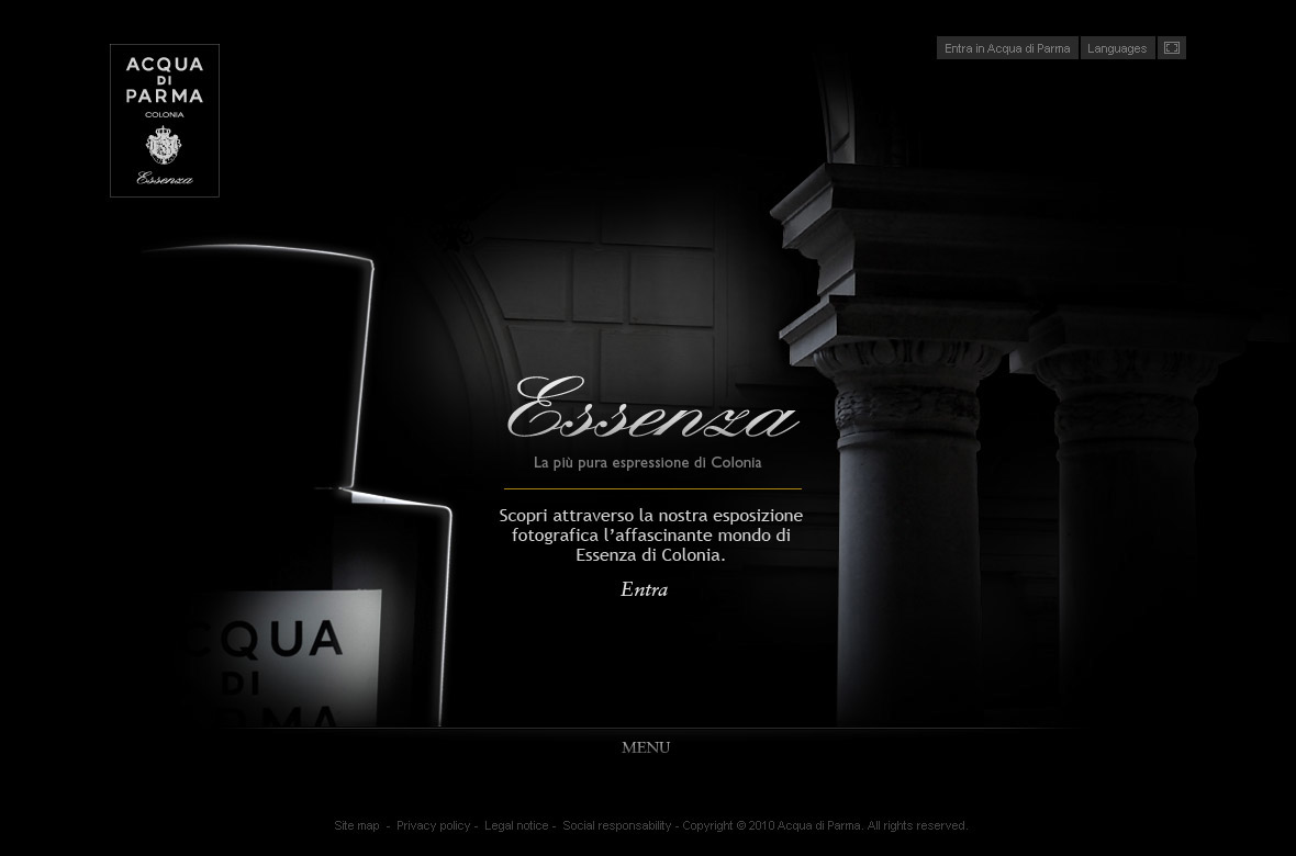 Acqua di Parma  essenza Colonia Visconti Villa italian movie Fragrance scent man black elegant