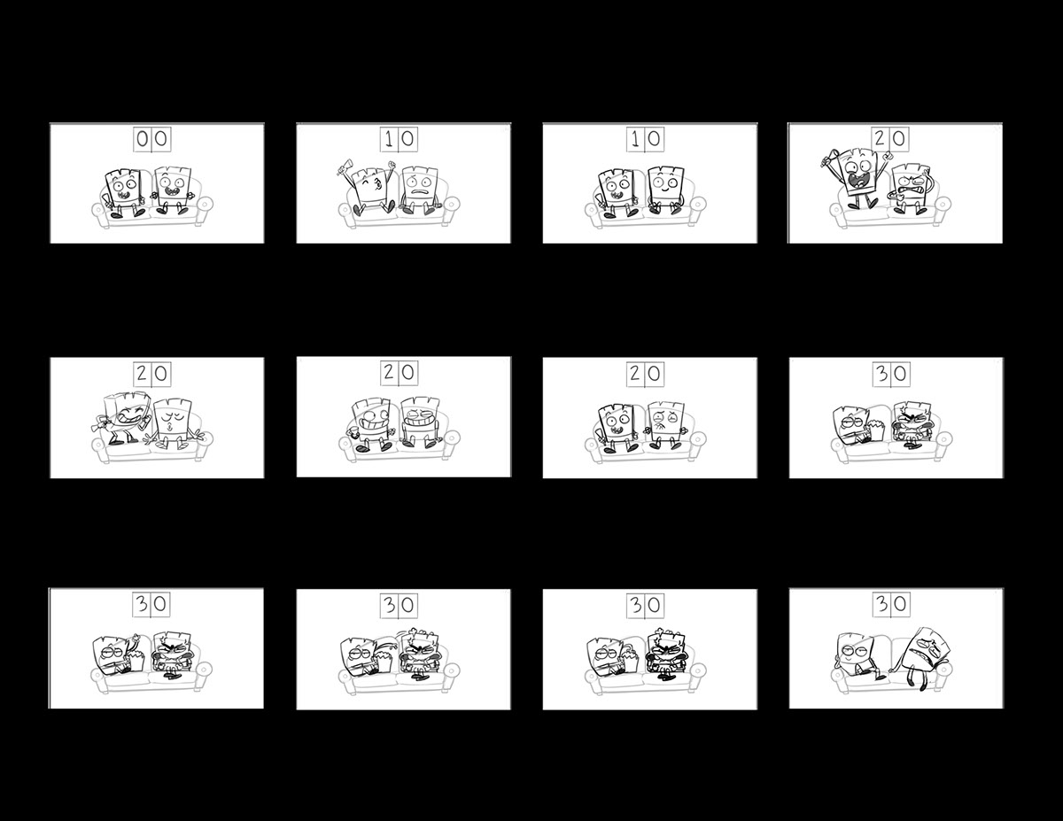 storyboard melissa ballesteros juanfutbol animacion corto short
