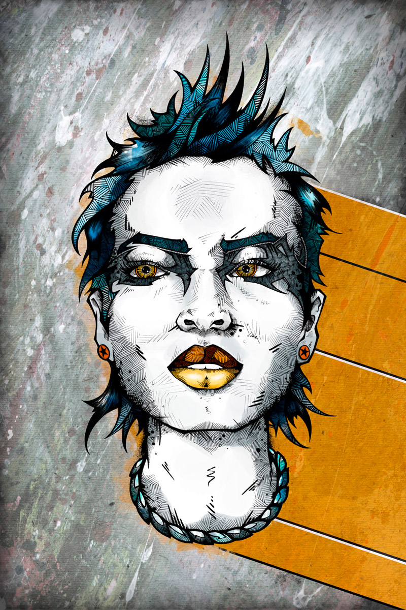 Fineliners markers cans colors drips contrast hatching streetstyle Urban free works people cool Young dark digital men women youth Dreadlocks asian detailed ornaments faces portraits Client commission